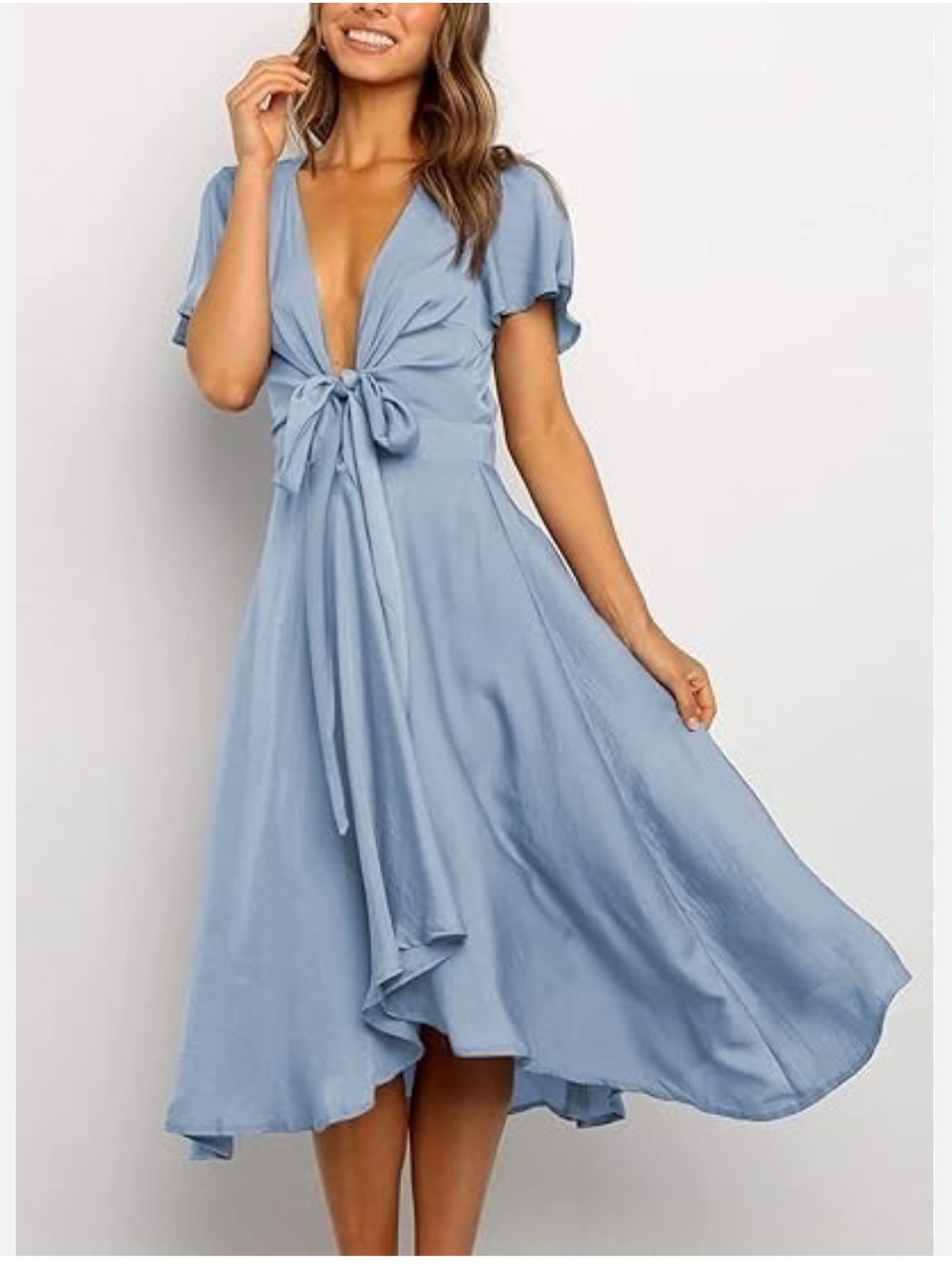 Women's Petal & Pup Amanda High Low Tie Front Dress